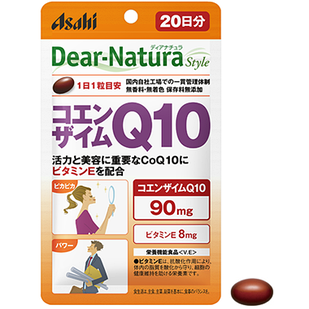 Asahi Dear Natura CoQ-10 коензим Q10 + вітамін Е, 90 мг, 20 капсул. До 10/2025