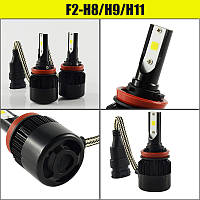 Автомобільні світлодіодні LED-лампи C6S H8/H9/H11 6400 lm 30 W 6000 K