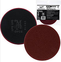 Полірувальний круг жорсткий - Meguiar's DA Soft Buff Foam Cutting Pad 159 мм, бордовий (DFC6), фото 2