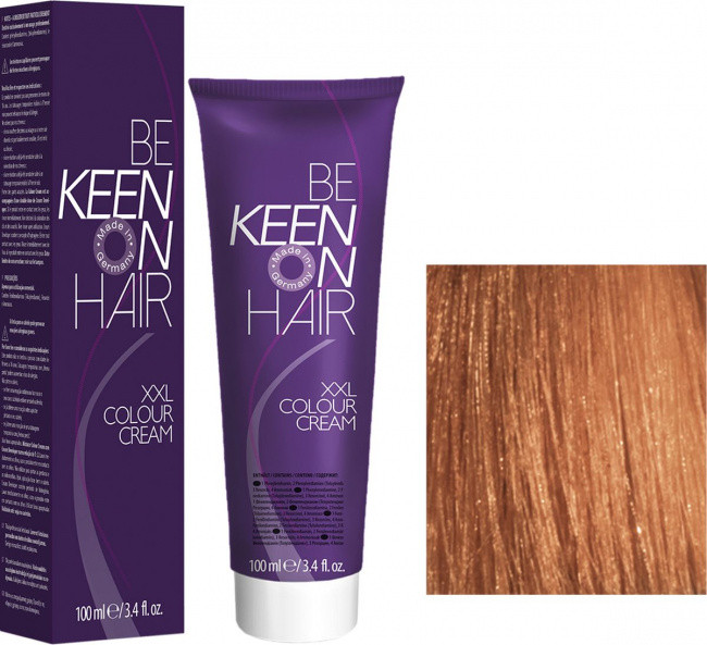Крем фарба Mittelblond Gold-Kupfer - 7.34 Середньо-русявий золотисто-мідний блонд Keen Color Cream XXL 100 мл