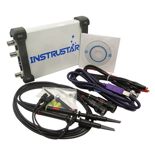USB приставка осциллограф INSTRUSTAR DDS генератор, ISDS205B, 2 канала 20 МГц 48МС/с White/Black - фото 2 - id-p1102993340