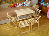 Стільчик "Компакт-міні" (складаний, дерев'яний) з БУКА, фото 5