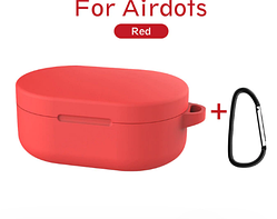 Чохол для навушників Xiaomi Redmi AirDots — силікон Red (з карабіном)