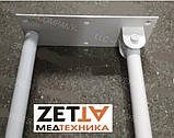 Поручень для інвалідів в туалеті в Дніпрі консольний відкидний PU-01К-700 металевий білий, фото 2