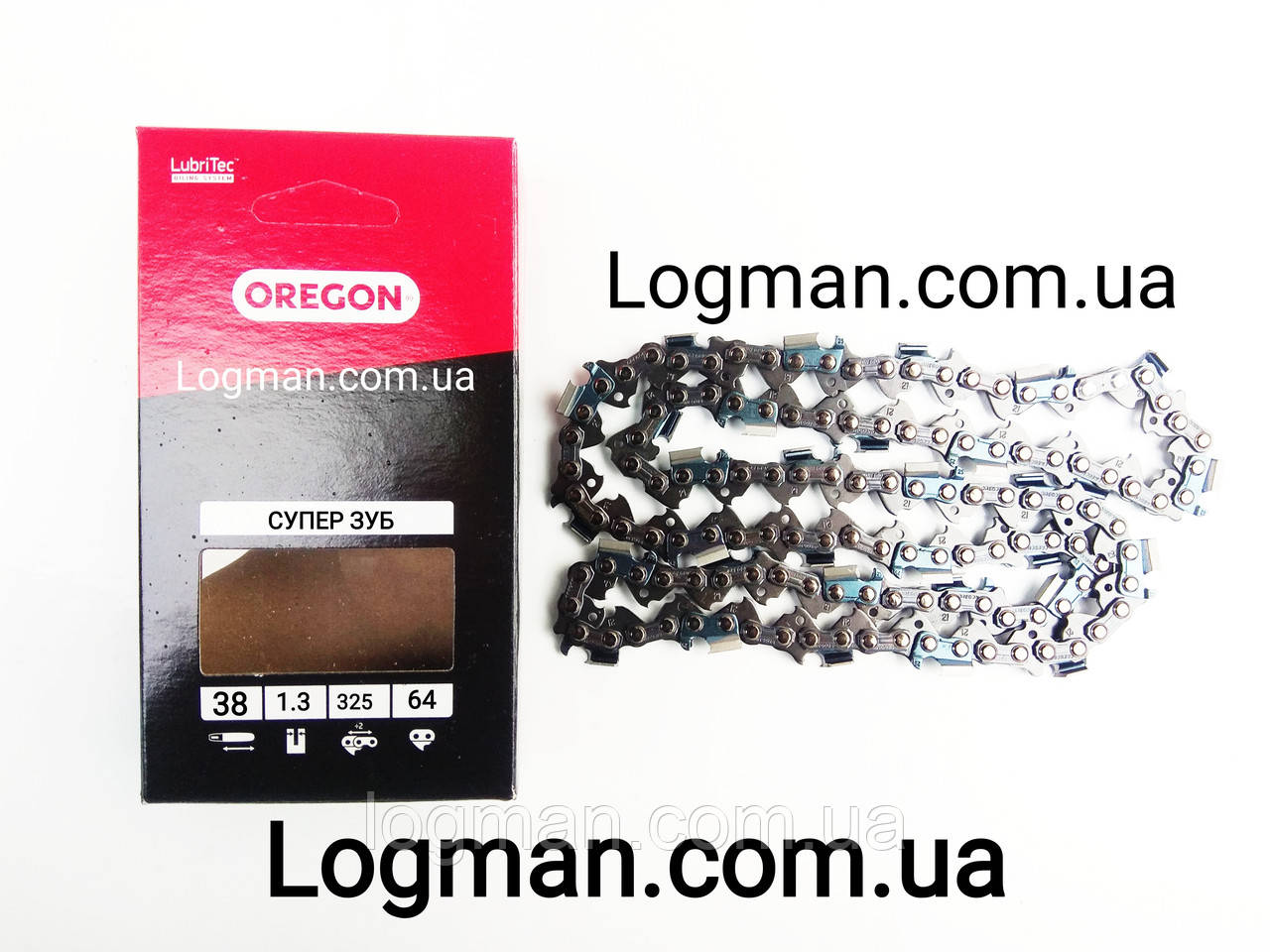 Ланцюг Oregon СУПЕР ЗУБ (64 ланки, 325 крок, 1.3 паз, 38см), фото 1