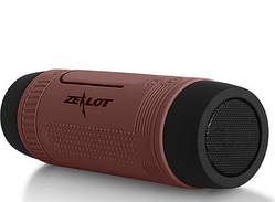 Велосипедна bluetooth колонка Zealot S1 з кріпленням на кермо, коричнева