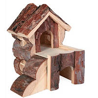 Trixie Bjork House домик из натурального дерева для мелких грызунов 15х15х16см