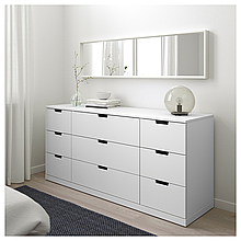 Комод NORDLI на 9 шухляд IKEA 892.395.07