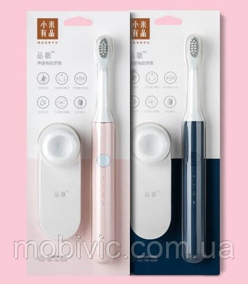 2 штуки! XIAOMI Pinjing EX3 — Електрична звукова зубна щітка (blue + pink) — ОРИГИНАЛ!