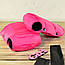 Муфта рукавички роздільні, на коляску / санки, універсальна, для рук, чорний фліс (колір - рожевий яскравий), фото 2