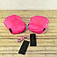 Муфта рукавички роздільні, на коляску / санки, універсальна, для рук, чорний фліс (колір - рожевий яскравий), фото 3