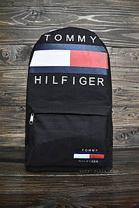 Рюкзак Tommy Hilfiger чорний спортивний, міський (ліцензія)