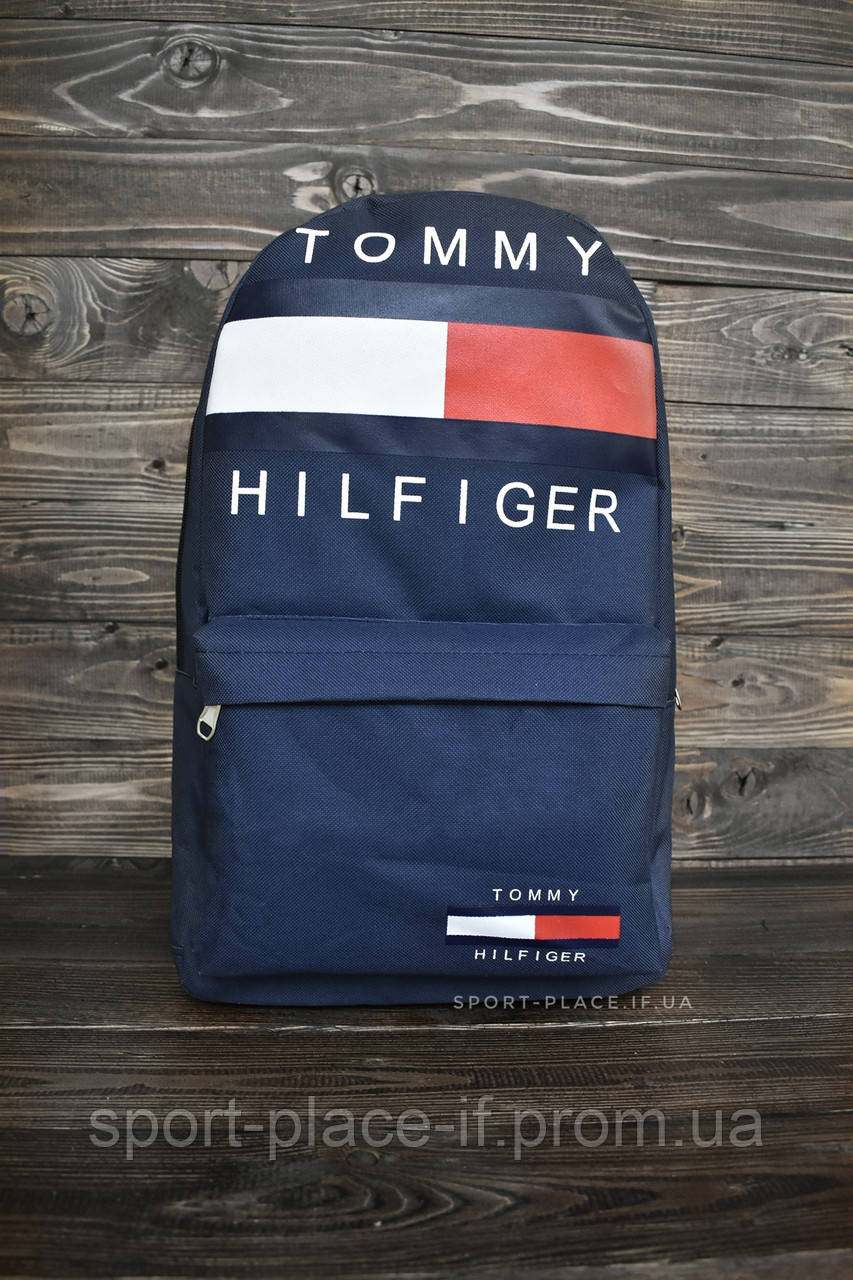 Рюкзак Tommy Hilfiger синій спортивний, міський (ліцензія)