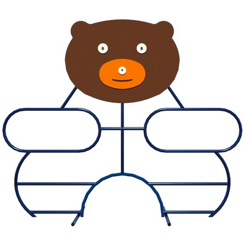 Дитяча ігрова лазалка Ведмедик вуличний на майданчик, фото 1