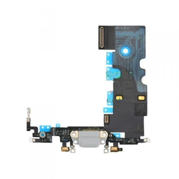 Шлейф (Flex) для Apple iPhone 8 с разъемом зарядки и микрофоном (Белый), фото 1