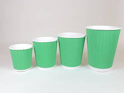 Стакан гофрований Зелений