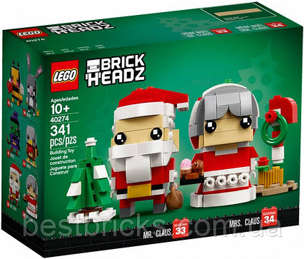 Lego BrickHeadz Містер і місіс Клаус 40274