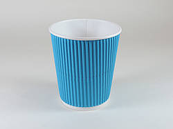 Стакан гофрований 180 мл 30 шт/уп (1ящ/40уп) Бірюзові кр 71