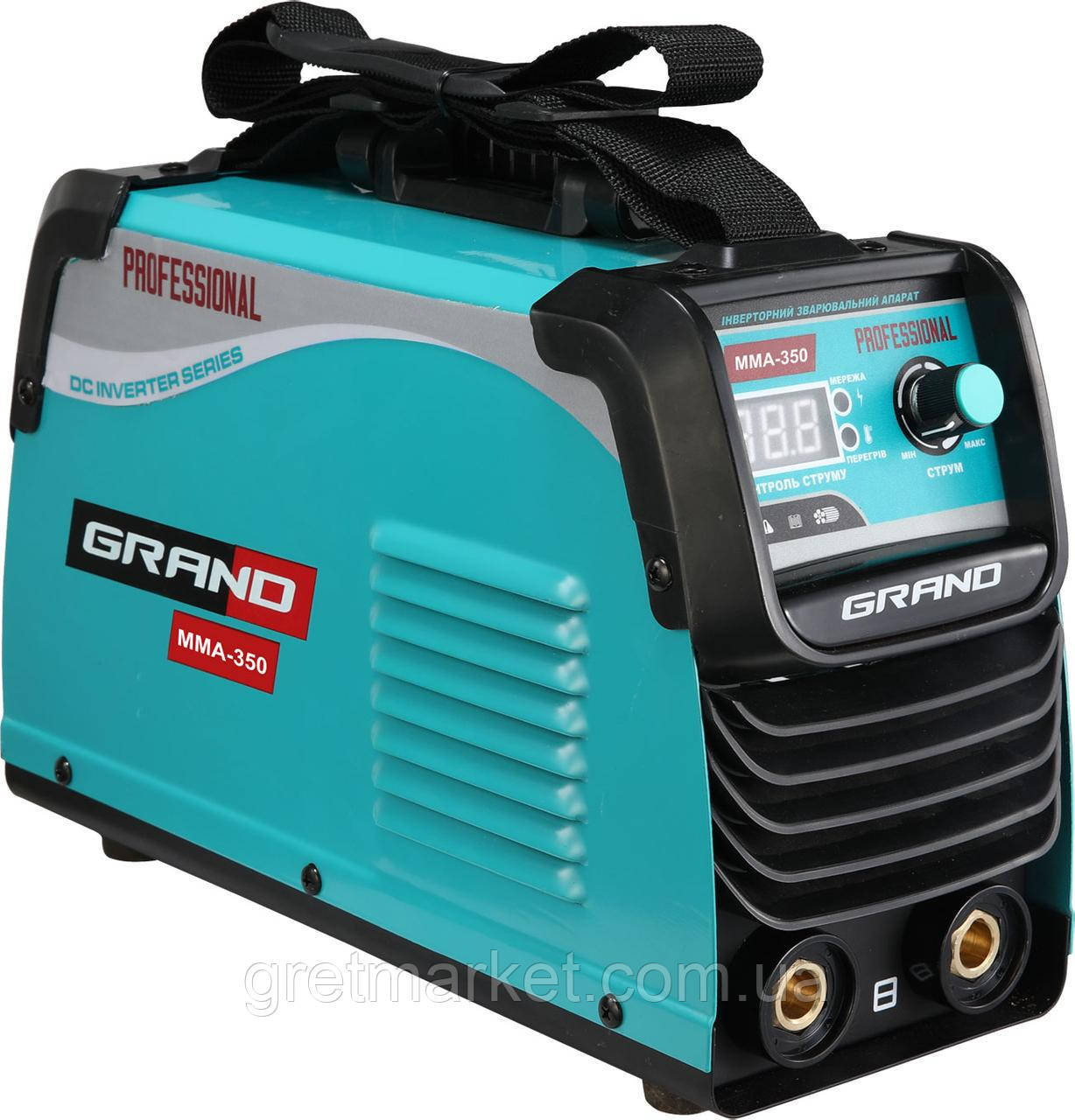 Зварювальний інвертор GRAND MMA-350 Professional, фото 1
