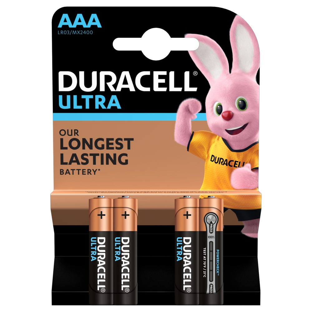 Батарейки LR3 Duracell Ultra AAA - фото 1 - id-p13337471