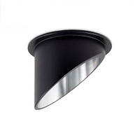 Светильник/корпус master LED, потолочный, встраиваемый, алюминий, круглый, чёрный матовый, 1хGU10, Spika.