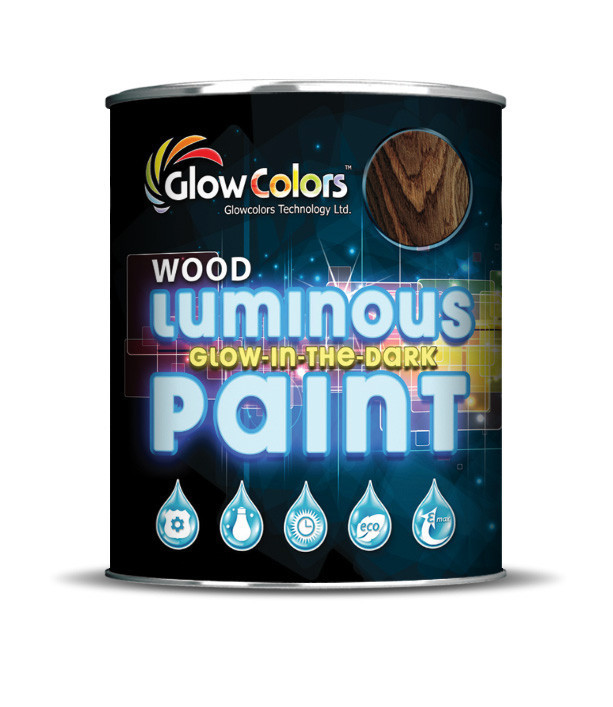 Фарба для дерева світна GlowColors Wood Classic Green 