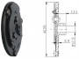 Притискна пластина для компресора SANDEN SD507/510/5H11/SD7H15/SD6V12/SD7V16 шпонка механічна муфта, фото 3