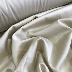 Сатин бежевий для постільної білизни, мерсеризований (ТУРЦІЯ шир. 2,4 м) (SAT-N-0007) ОТРЕЗ (0,85*2,4 м)