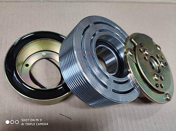 Шків компресора Sanden SD508 10PV 123 мм кондиціонера в зборі універсальний для спецтехніки