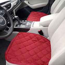 Комплект накидок на сидіння з бордового велюру