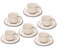 Набор чайный Thun Catrin (2317100) на 6 персон 12 предметов 270мл фарфор (2317100)
