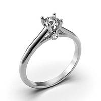 Золоте кільце з діамантами 0,42 карат