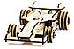 Конструктор автомобіль Формула Ф-1 39 деталей, фото 5