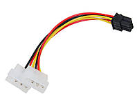 Переходник 2 x 4pin (molex) to 6pin (видеокарта)