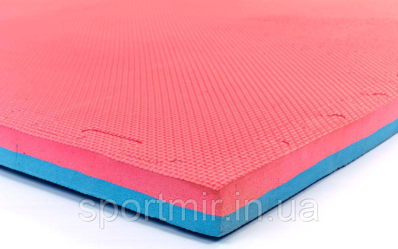 Мат для єдиноборств (будо-мат, мат татами, мат пазл, мат Даян) IZOLON EVA SPORT 1000 x 1000x26, фото 1