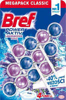 Туалетный блок для унитаза Bref Power Aktiv Lavender 3*50 г