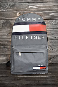 Рюкзак Tommy Hilfiger сірий спортивний, міський (ліцензія)