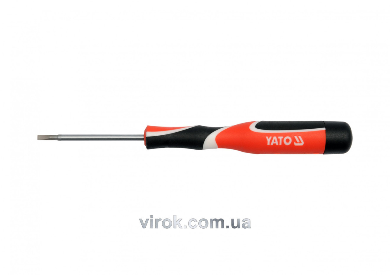 Викрутка плоска прецизійна YATO SL3 x 50 мм YT-25809