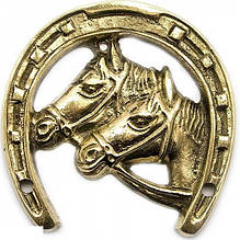 Подкова с лошадьми