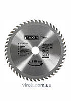 Диск пильный по дереву YATO 160 x 20 x 2.8 x 2 мм 48 зубцов R.P.M до 9500 1/хв YT-6058