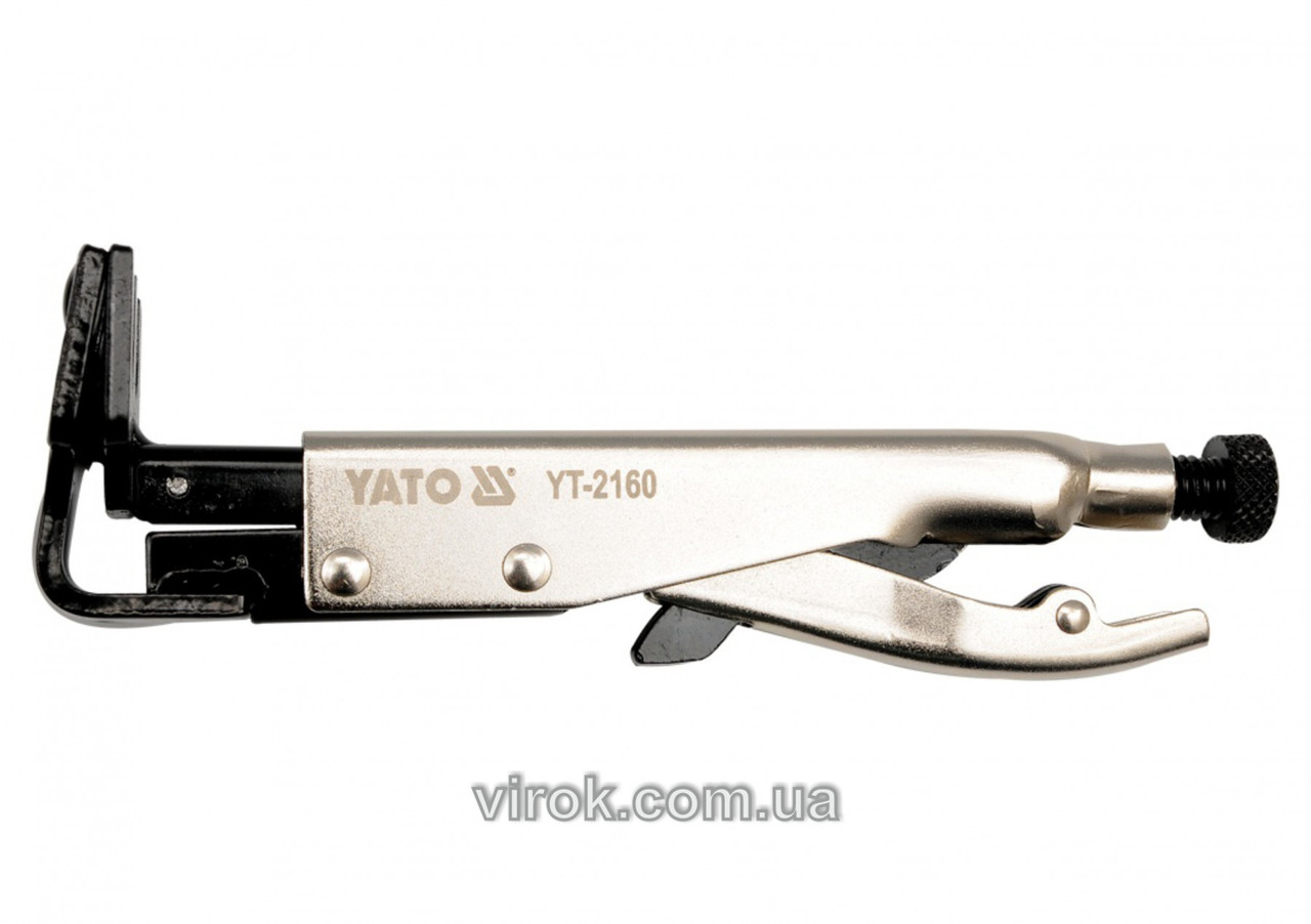 Затискач ручний для зварки YATO, тип-W, l=200мм [12/24] YT-2160