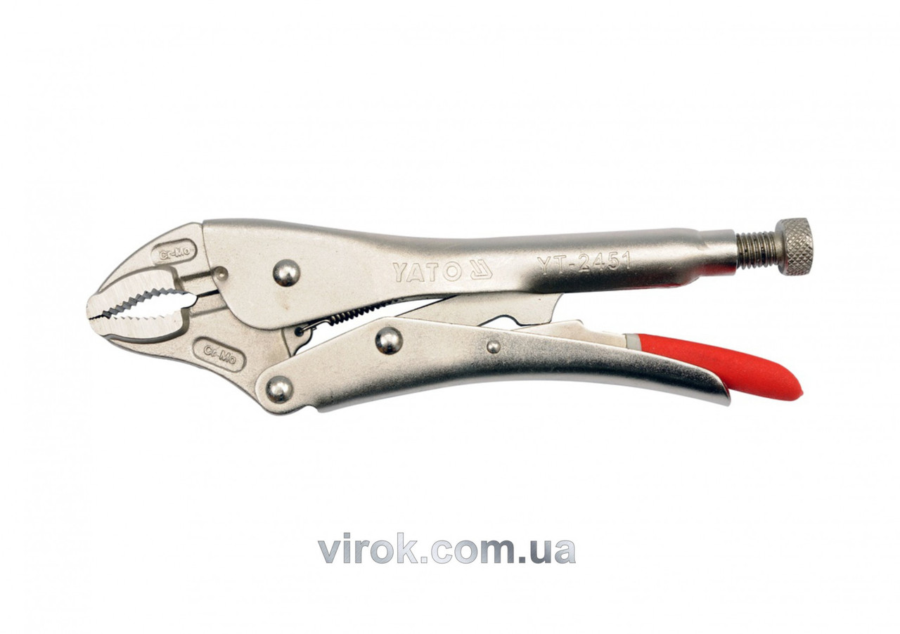Кліщі затискні YATO CrMo l=250 мм YT-2451