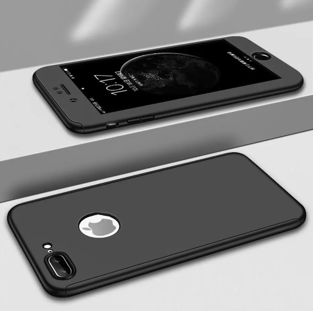 Чехол 360 на Iphone 7/IPhone 8 + стекло в подарок , Black