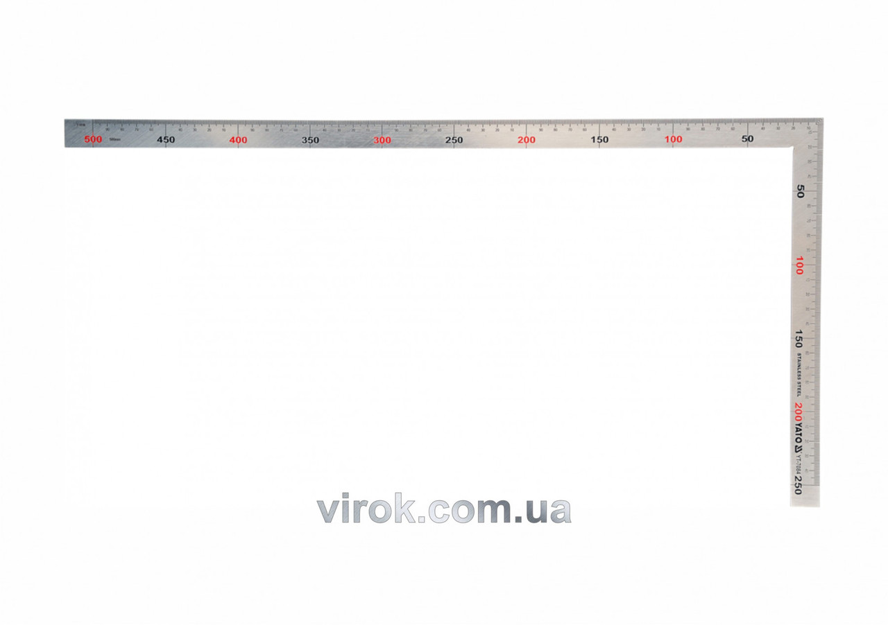 Кутник алюмінієвий YATO 250 х 500 мм YT-7084