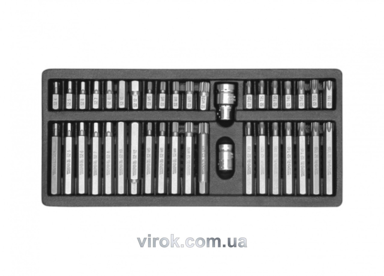 Набір насадок отверточних YATO в металевому кейсі 40 шт YT-0400