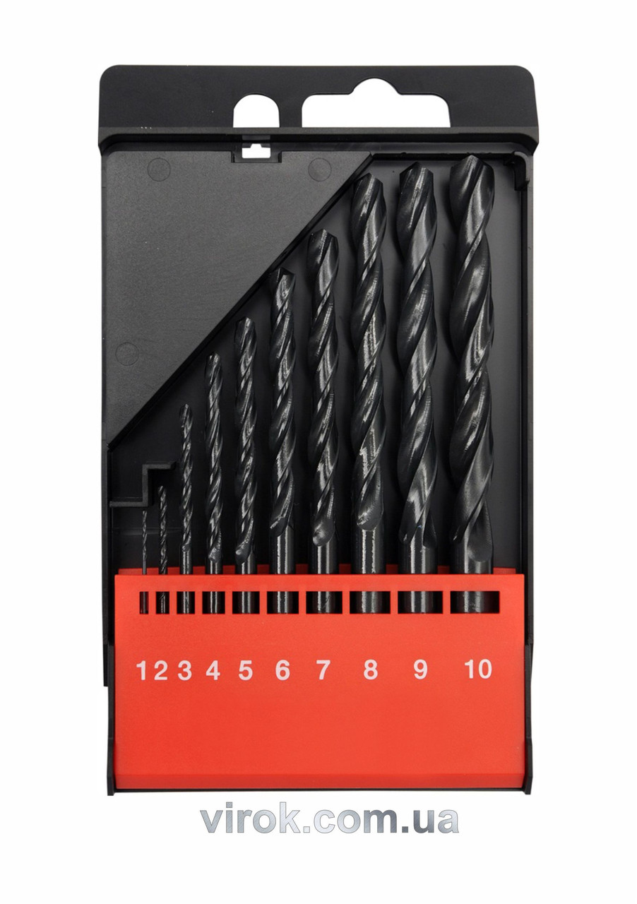 Набір свердел по металу YATO HSS 1-10 мм 10 шт YT-4461