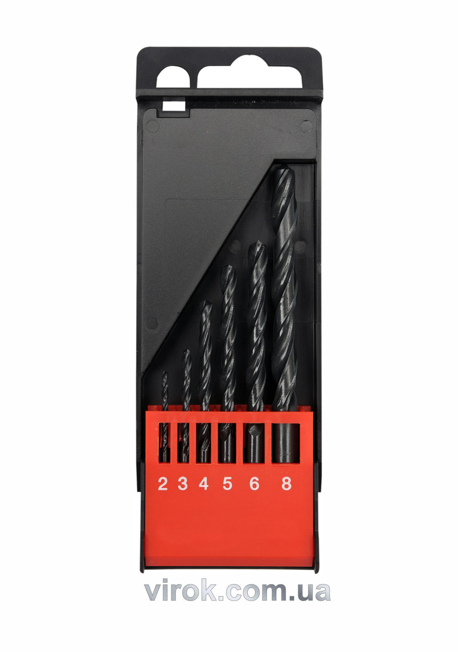 Набір свердел по металу YATO HSS 2-8 мм 6 шт YT-4460