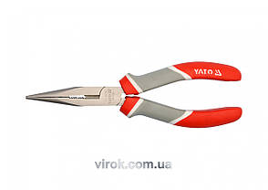Тонкогубци YATO нікельовані l=160 мм YT-2016