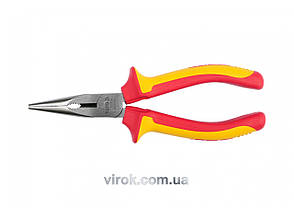 Щипці діелектричні YATO прямі подовжені l=160 мм YT-21154