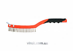 Щітка сталева YATO 340 мм 3 ряди YT-6336